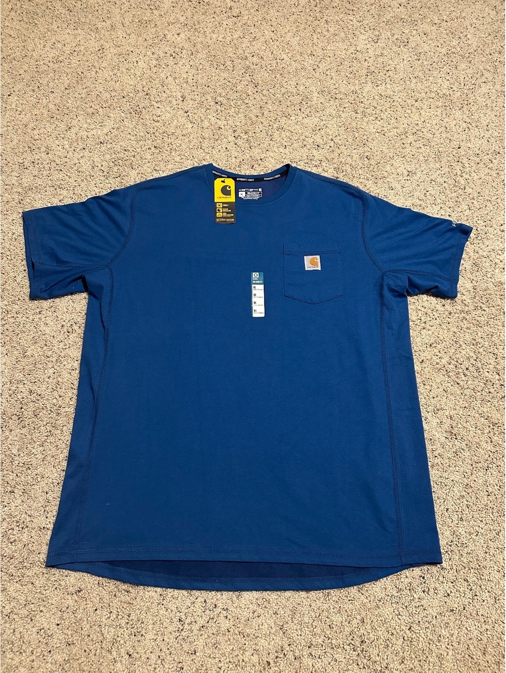 Carhartt Force Relaxed Fit Blue T-Shirt XL